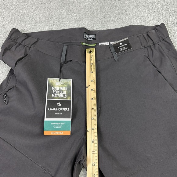 Craghoppers Kiwi Pro Trouser Mens 38R Gray Straight Fit Smart Dry UPF Outdoor - Picture 10 of 12